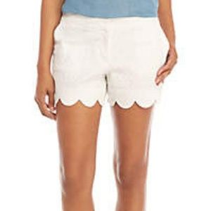 NWT Crown & Ivy Scalloped Shorts
